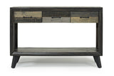 Raymond Rustic Farmhouse Distressed Wood Console Table