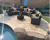 7 pieces Outdoor Wicker Sofa Set With Cushions And Cover
