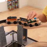 KidKraft Metropolis Wooden Train Set & Table with 100 Accessories Included I#922