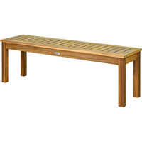 Acacia Wood Dining Bench for Outdoor or Indoor I#1394