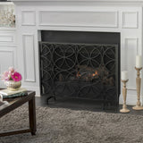 Modern Iron Fireplace Screen