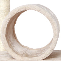 Cream Color Multi Level Cat Activity Tree Kitten Condo Scratch Post