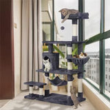 Cat Tree Condo with Hammock Pet Furniture Activity Tower