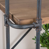 Industrial Pipe Style Bookcase 5 Shelf I#1020