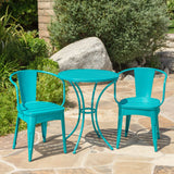 Patio Metal Bistro Set Yellow / Teal / Green / Blue