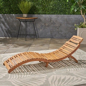 Outdoor Foldable Chaise Lounge Pool Chair