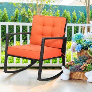 Outdoor Rattan Rocker Chair