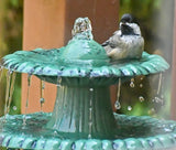 Water Fountain Birdbath 35" High Three Tiered For Yard Garden Patio Deck