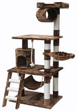 Multi-levels Cat Scratching Posts Tower Cat Condo Cat Tree