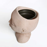 Lady Head Design Plant Pot