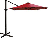 11 ft Cantilever Umbrella with Cover and Weight Plates