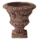 Large Light Weight Concrete Planter with Grape Vine Design