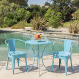 Patio Metal Bistro Set Yellow / Teal / Green / Blue