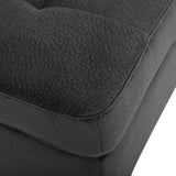 3-piece Charcoal Fabric Sectional Sofa Set