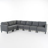 Versatile Fabric Sectional Couch 7 Pcs