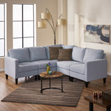 Bridger 5 pcs Modern Fabric Sectional Couch