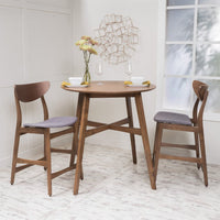 Wood Finish Counter Height Dining Set I#1098