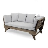 Patio Convertible Lounge Sofa Daybed with Cushion