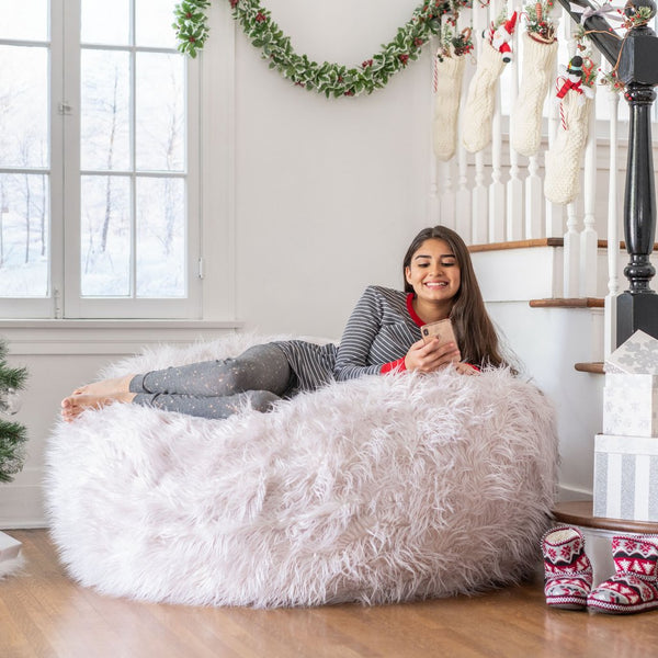 Extra Large Faux Fur Bean Bag Chair