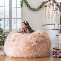 Extra Large Faux Fur Bean Bag Chair