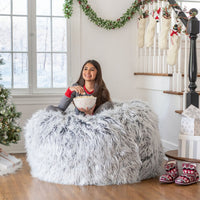 Extra Large Faux Fur Bean Bag Chair