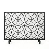 Modern Iron Fireplace Screen