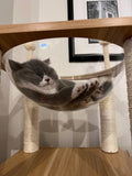 Cat Tree House Cat Condo with Transparent Bowl Bed I#1335