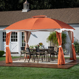 10x12 Ft Gazebo With Curtain I#1505