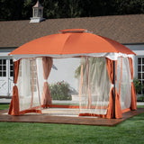 10x12 Ft Gazebo With Curtain I#1505