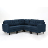 Modern 5 Piece Fabric Sectional Sofa