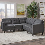 Modern 5 Piece Fabric Sectional Sofa