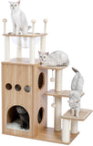 Cat Tree House Cat Condo with Transparent Bowl Bed I#1335