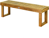 Natural Acacia Wood Dining Bench Outdoor Bench Indoor Bench I#1395