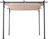 Pergola Gazebo With Retractable Canopy 9.75' x 9.75' I#1389