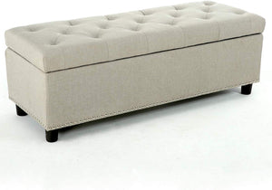 Rectangular Tufted Ottoman Bench 48" Storage I#911