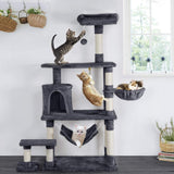 Cat Tree Condo with Hammock Pet Furniture Activity Tower