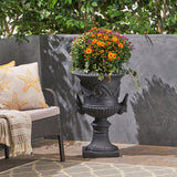 Savannah Large Concrete Planter With Hand Crafted Detail