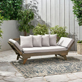 Patio Convertible Lounge Sofa Daybed with Cushion