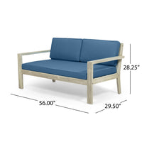Outdoor Wooden Sofa Set With Cushion Dining Set Furniture Set
