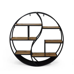 Wall Mount Floating Shelf Round