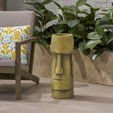 Cast Stone Tiki Planter Flower Pot