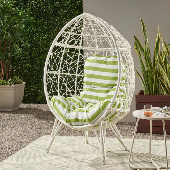 Teardrop Wicker Chair with Cushion I#904/905