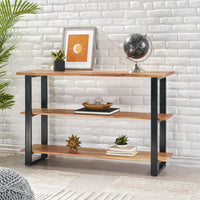 Wilson Decor Live Edge Wood Entry Table TV Console Table