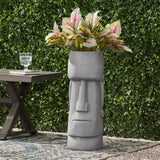 Cast Stone Polynesian Decorative Planter