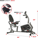 Indoor Fitness Magnetic Recumbent Exercise Bike I#1105