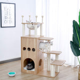Cat Tree House Cat Condo with Transparent Bowl Bed I#1335