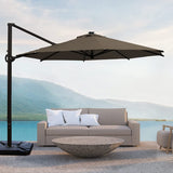 11 ft Cantilever Umbrella with Cover and Weight Plates