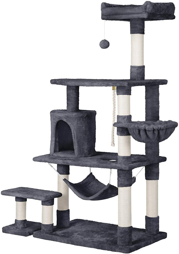 Cat Tree Condo with Hammock Pet Furniture Activity Tower