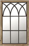 Sadie Rustic Window Wall Mirror