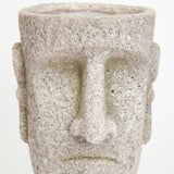 Garden Easter Island Head Plant Pot Tiki  Ornament
